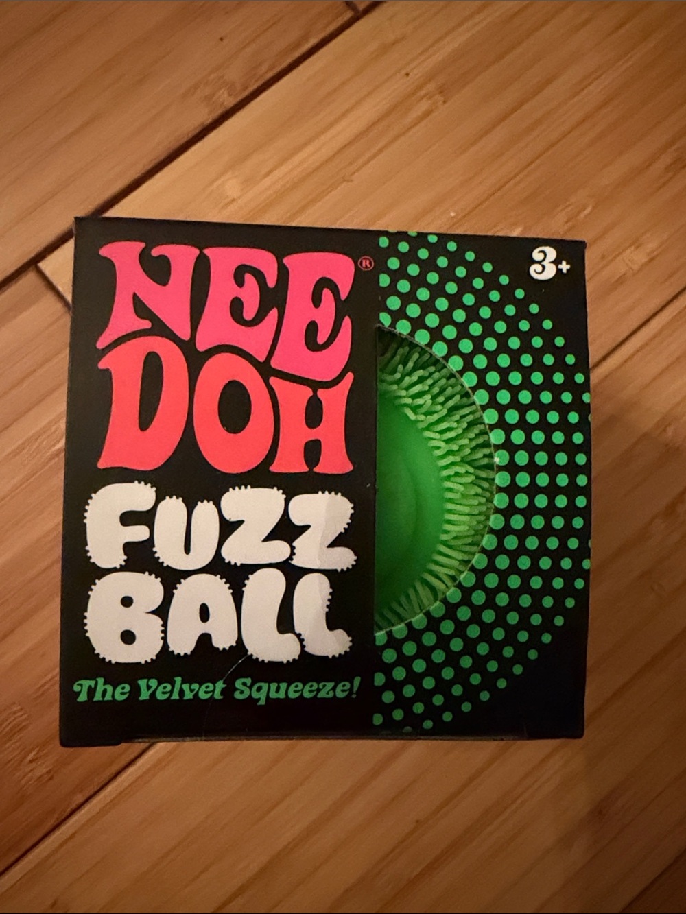 NeeDoh Fuzz Ball Velvet Squeeze - Green